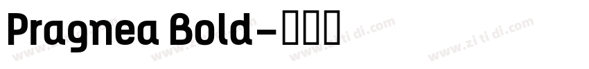 Pragnea Bold字体转换